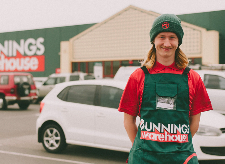 Student volunteering at Bunnings Warehouse - Berendale School - Excellence In Inclusive Education
